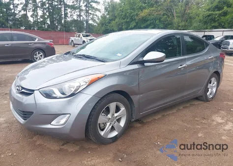 2013 Hyundai Elantra Gls from USA, damaged, VIN KMHDH4AE8DU492699